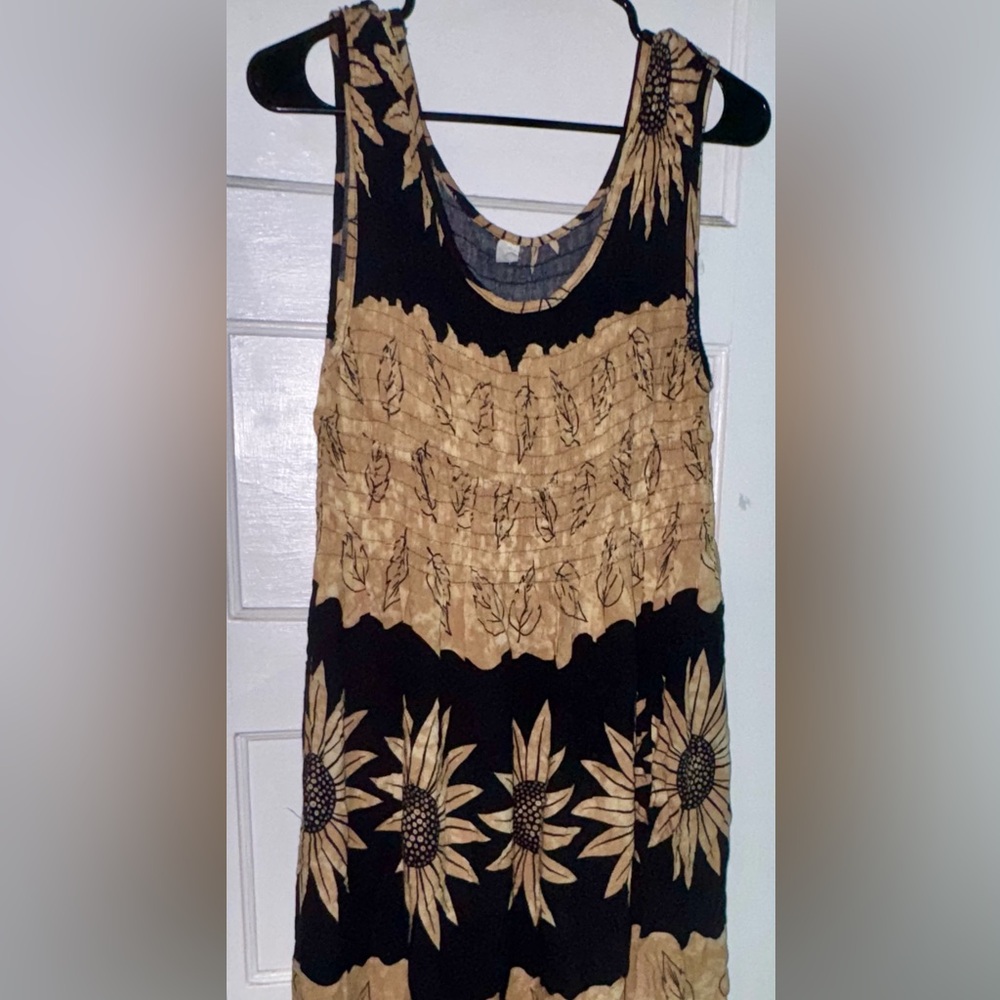 Floral Black and Tan Women's Skirt